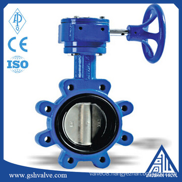 Worm gear clamping type metal hard seal butterfly valve